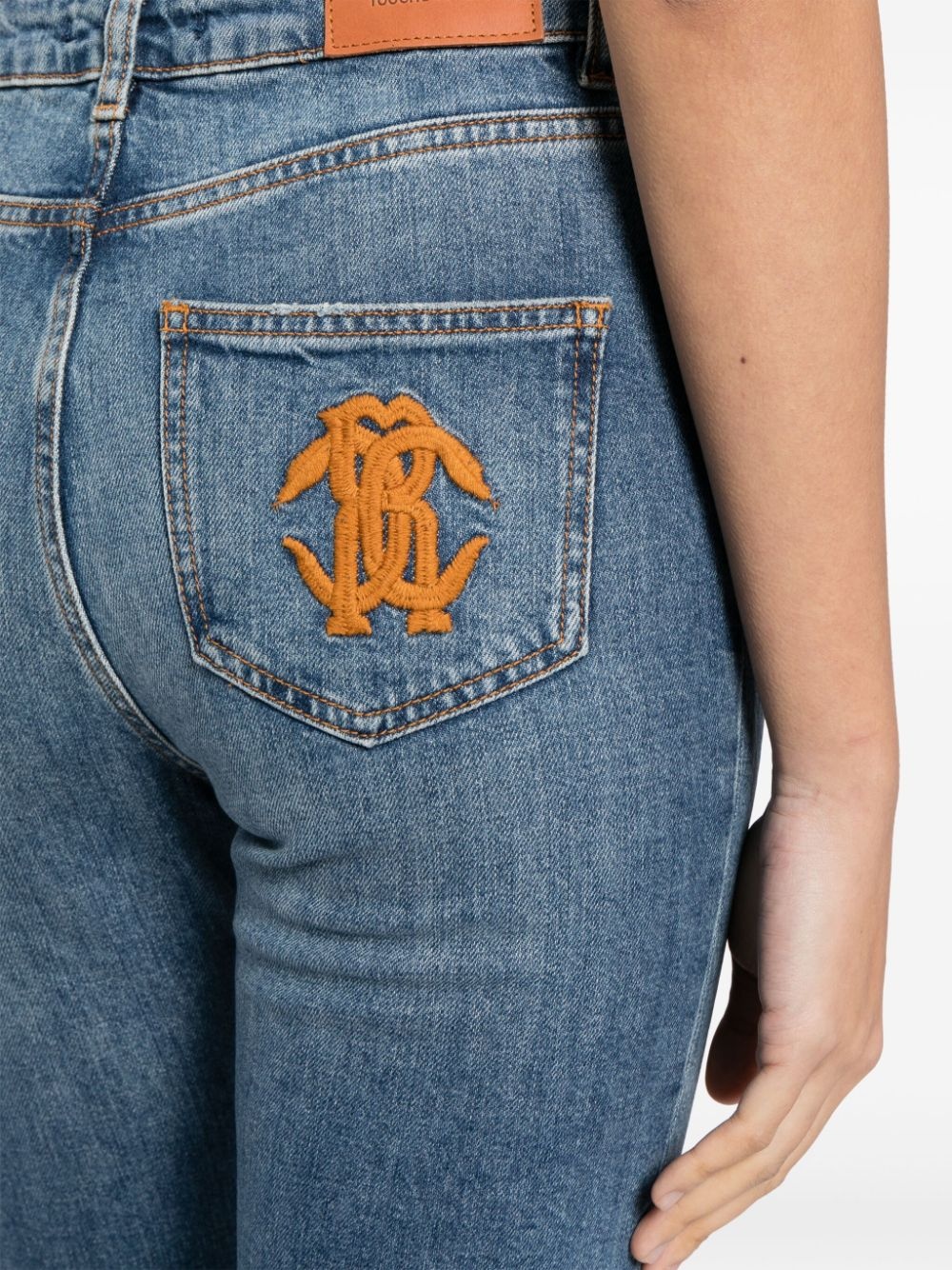 high-rise straight-leg jeans - 5