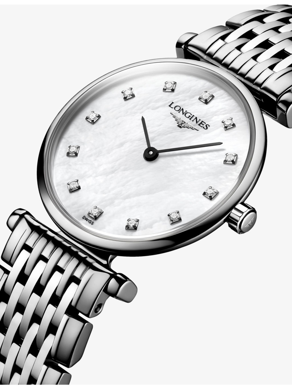 L4.209.4.87.6 La Grande Classique Stainless-Steel And 0.048ct Diamond Quartz Watch - 4
