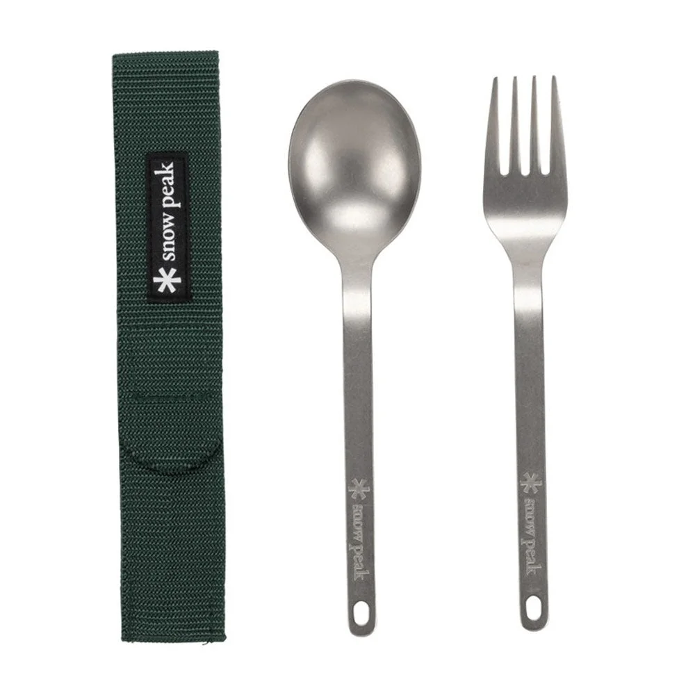 Titanium Fork & Spoon Set - 1