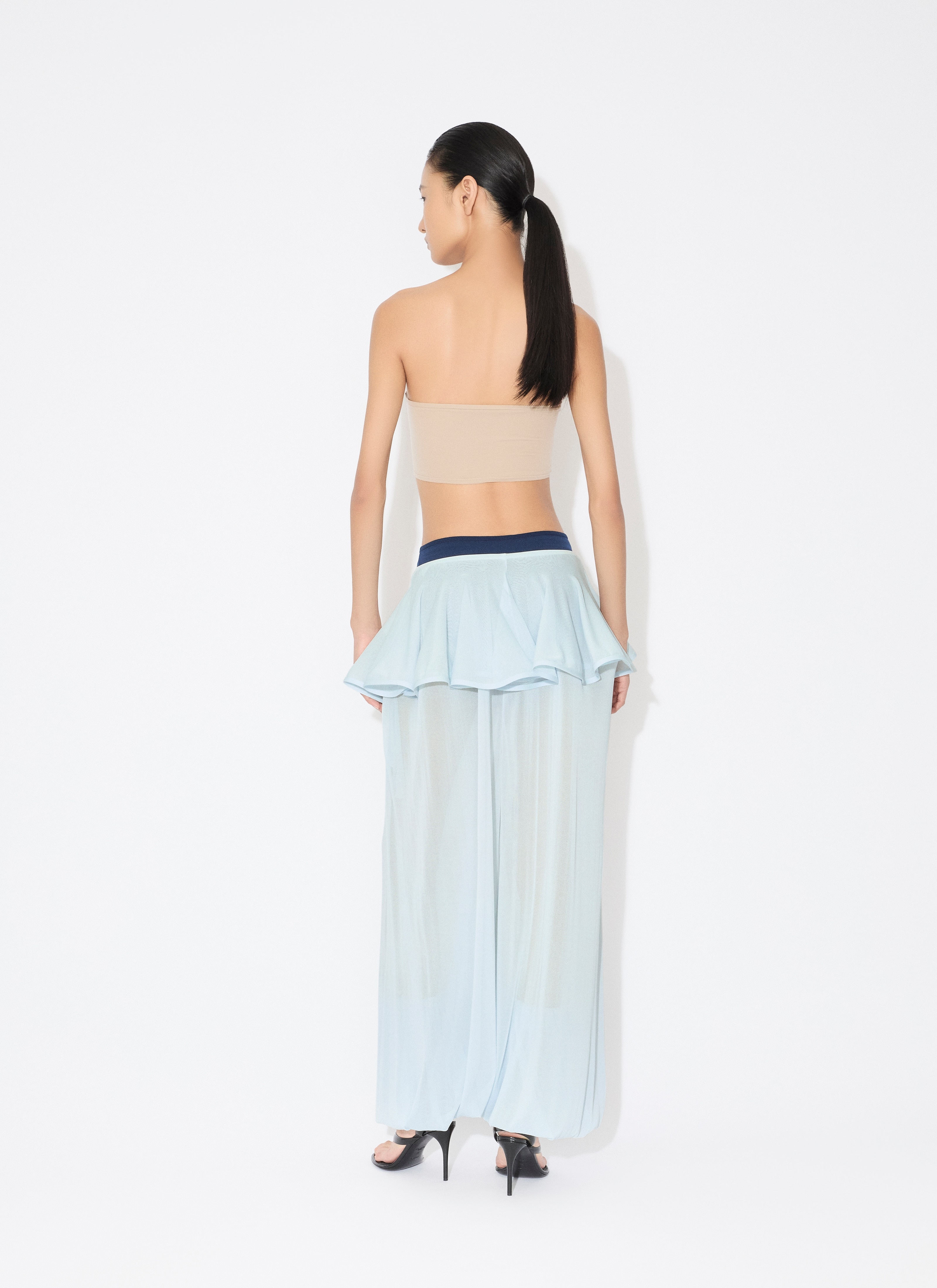 KNIT PEPLUM PANTS - 3
