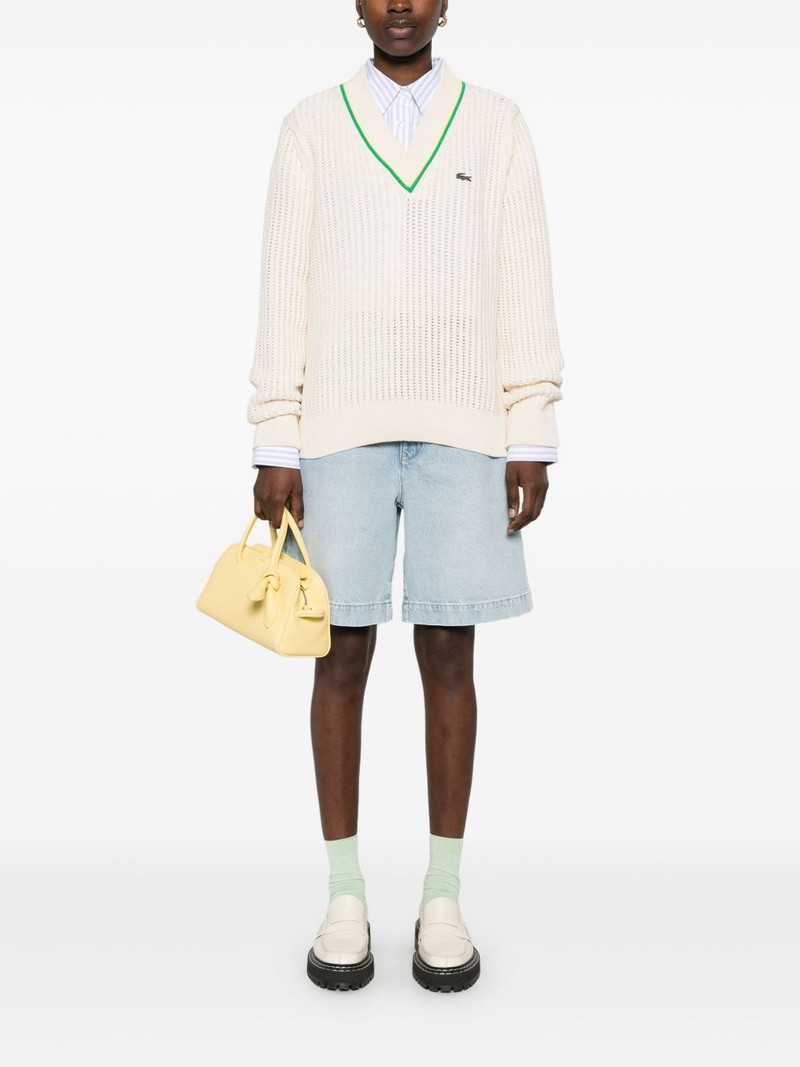 LACOSTE logo-patch sweater outlook