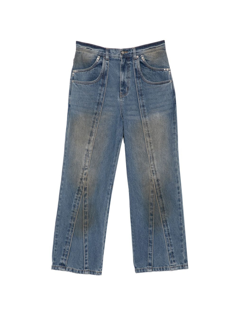 layered wide-leg jeans 1