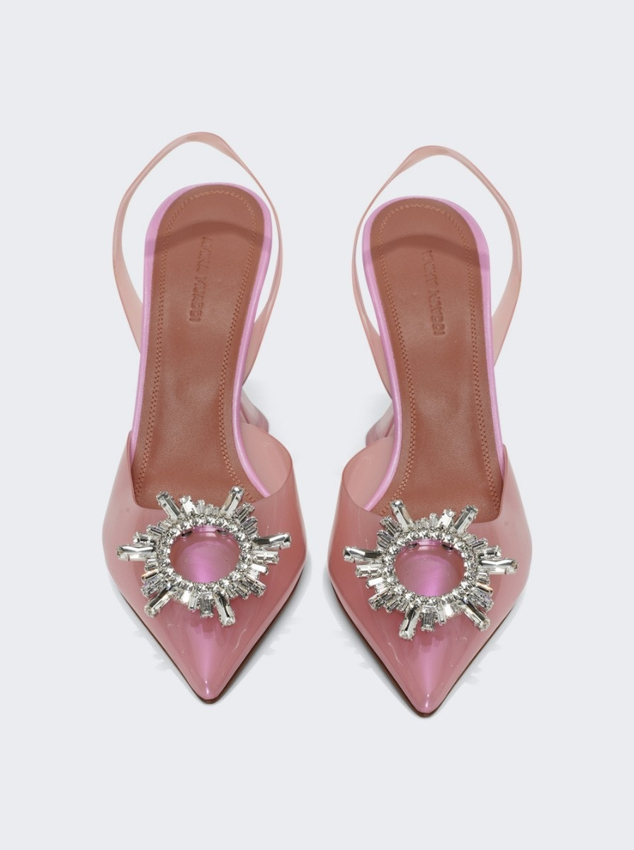 Begum Glass Slingback Pumps Galaxy Pink - 4