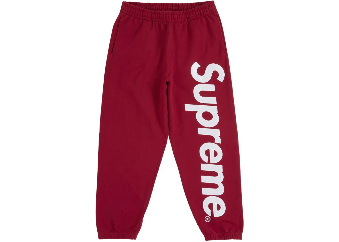 Supreme Satin Appliqué Sweatpant (FW25) Red - 1