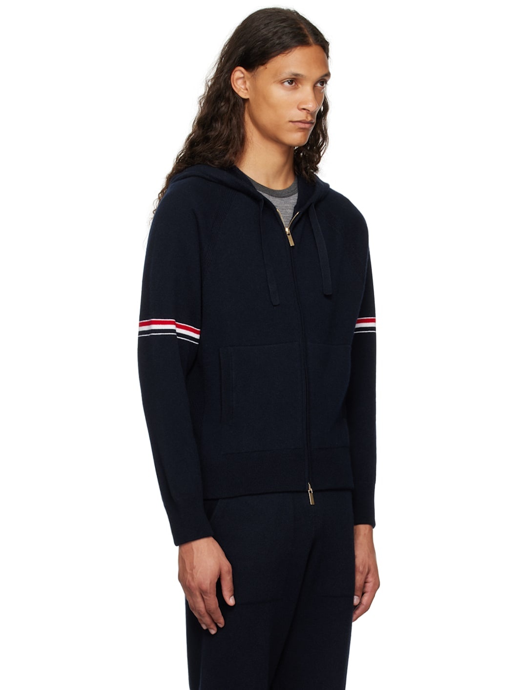 Navy Armband Hoodie - 2