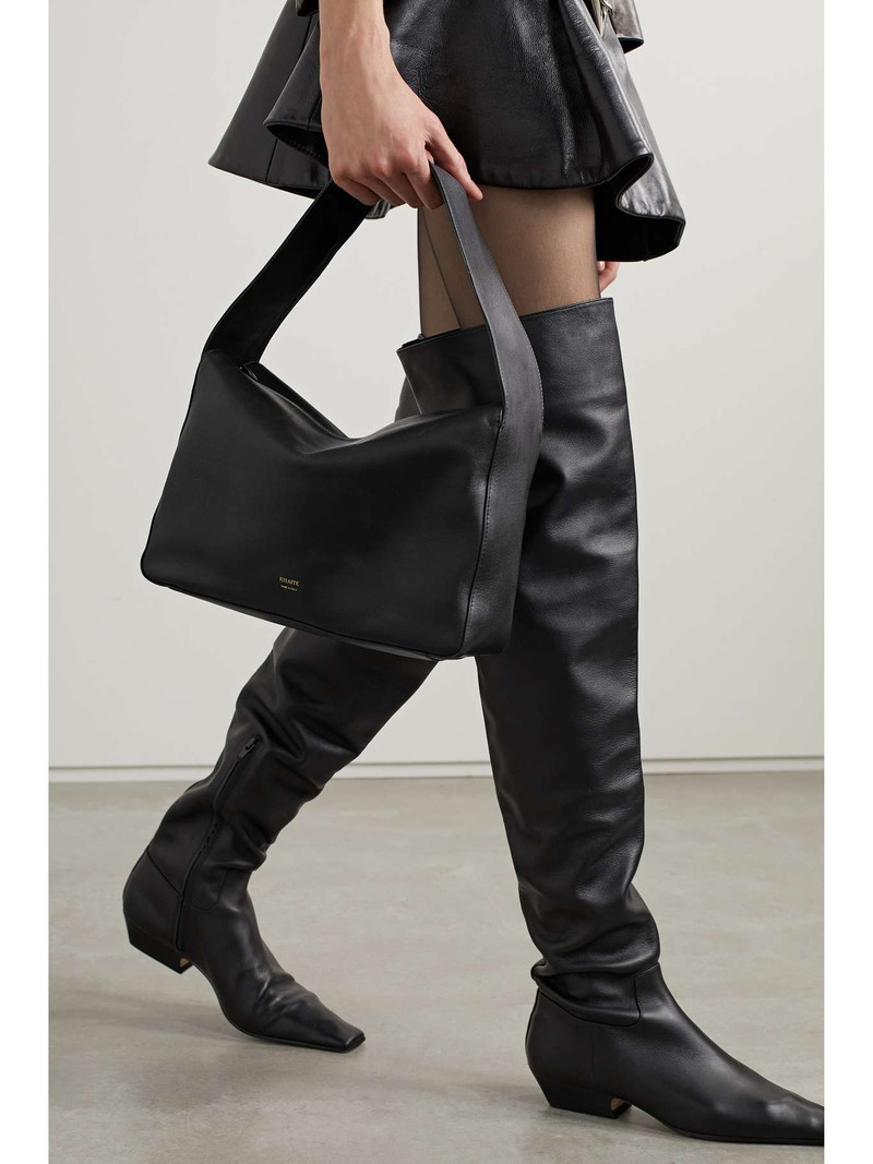 KHAITE Elena leather shoulder bag outlook