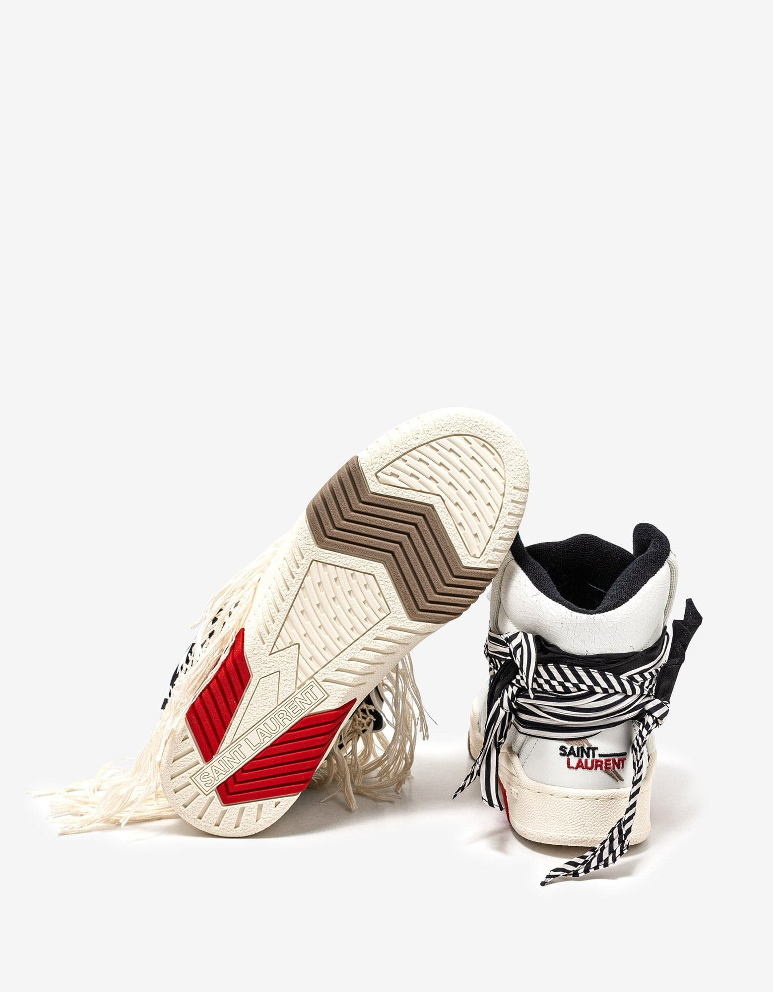 Saint Laurent Smith Bandana High Top Trainers - 3