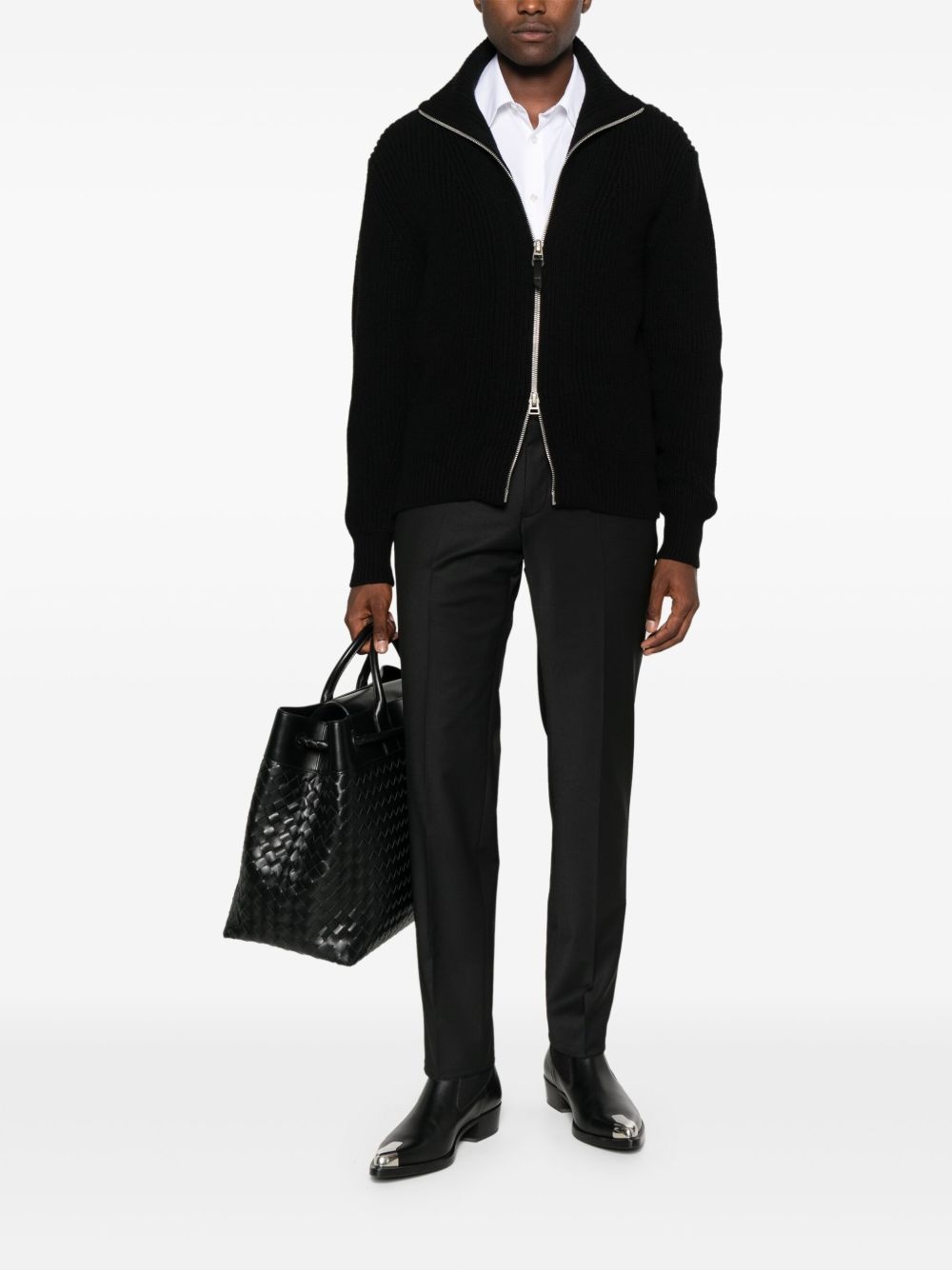 zip-up cardigan - 2
