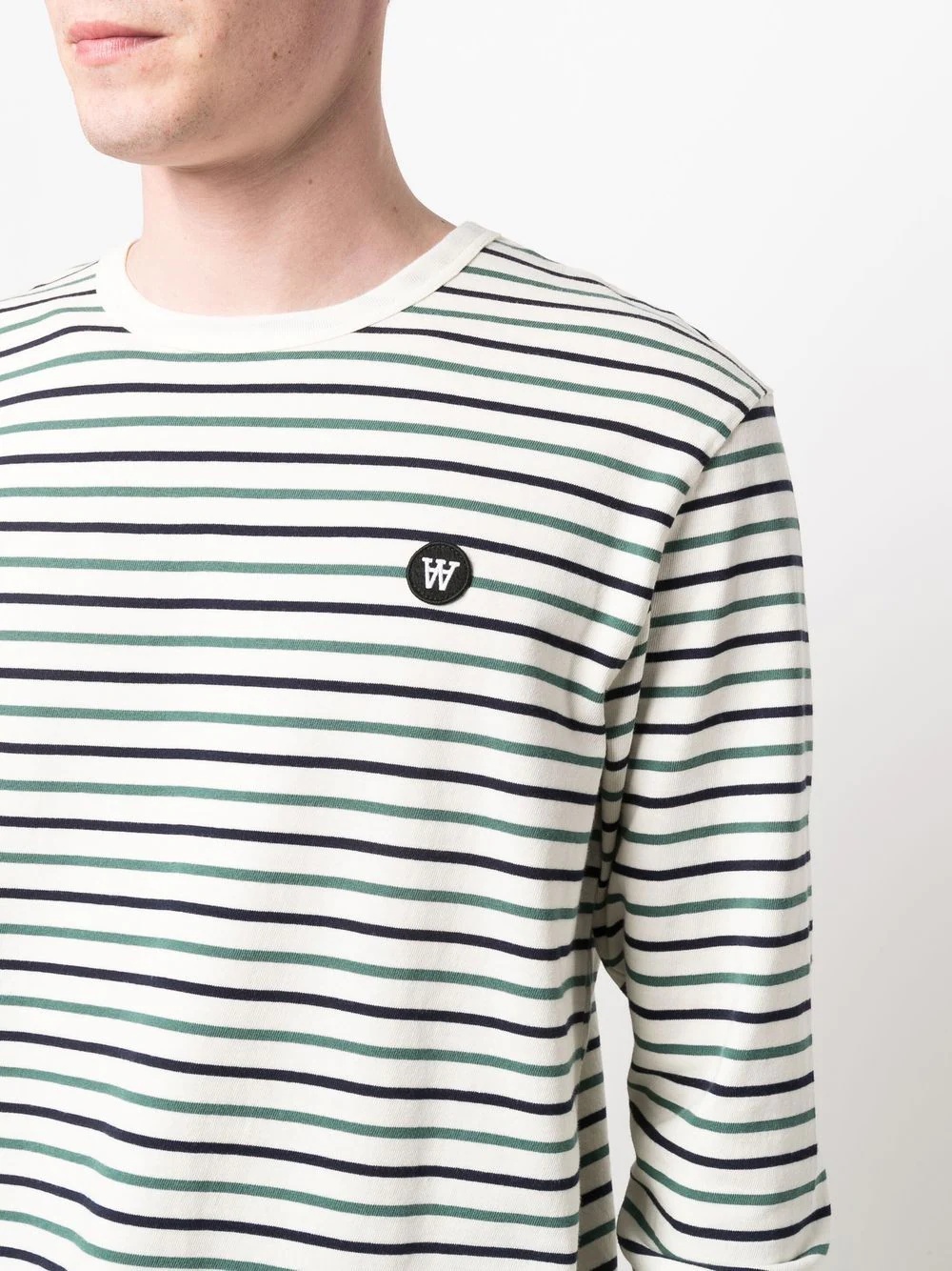 striped long-sleeve T-shirt - 5