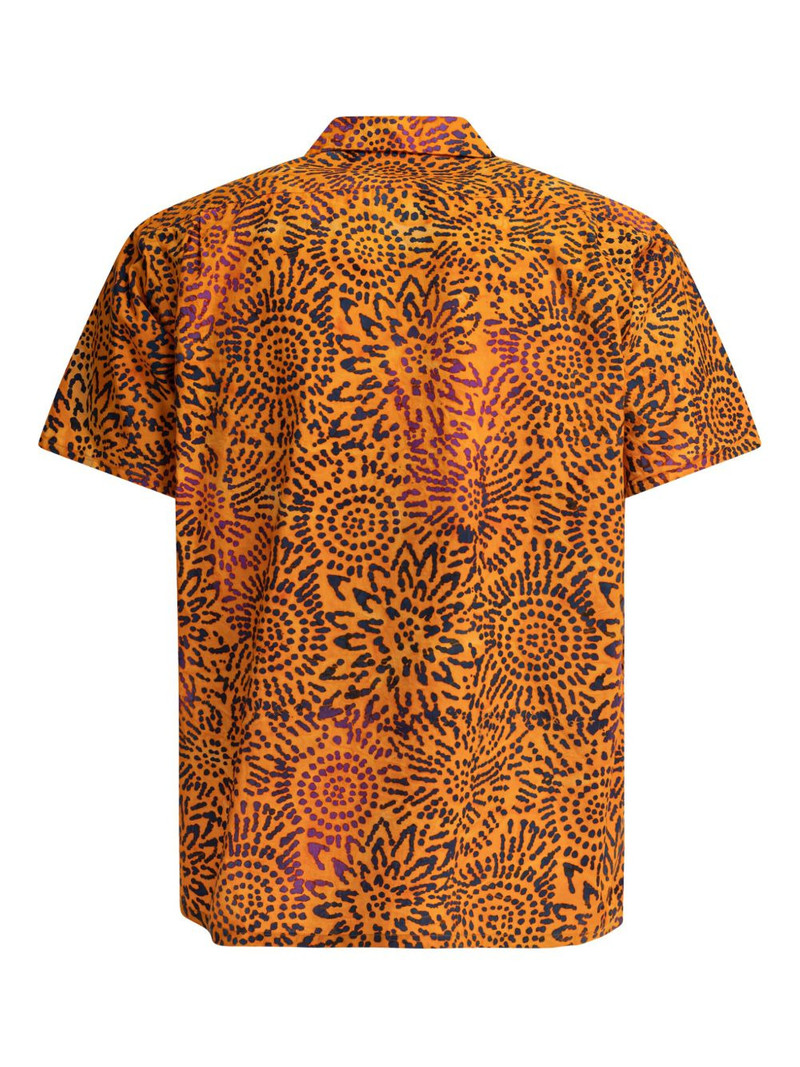 BEAMS PLUS floral-print pocket shirt outlook