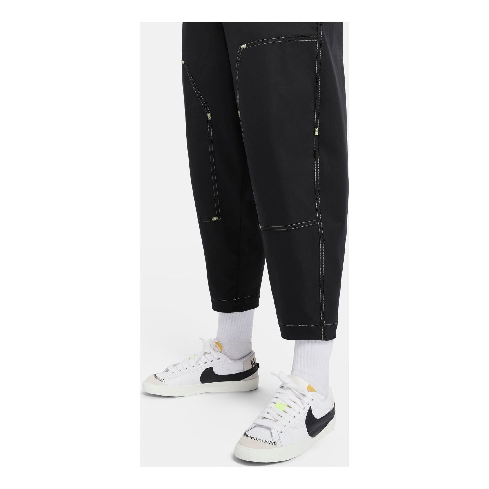 (WMNS) Nike Sportswear Woven Pants 'Black' HF6174-010 - 1