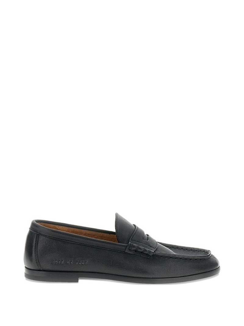 strap leather loafers 1