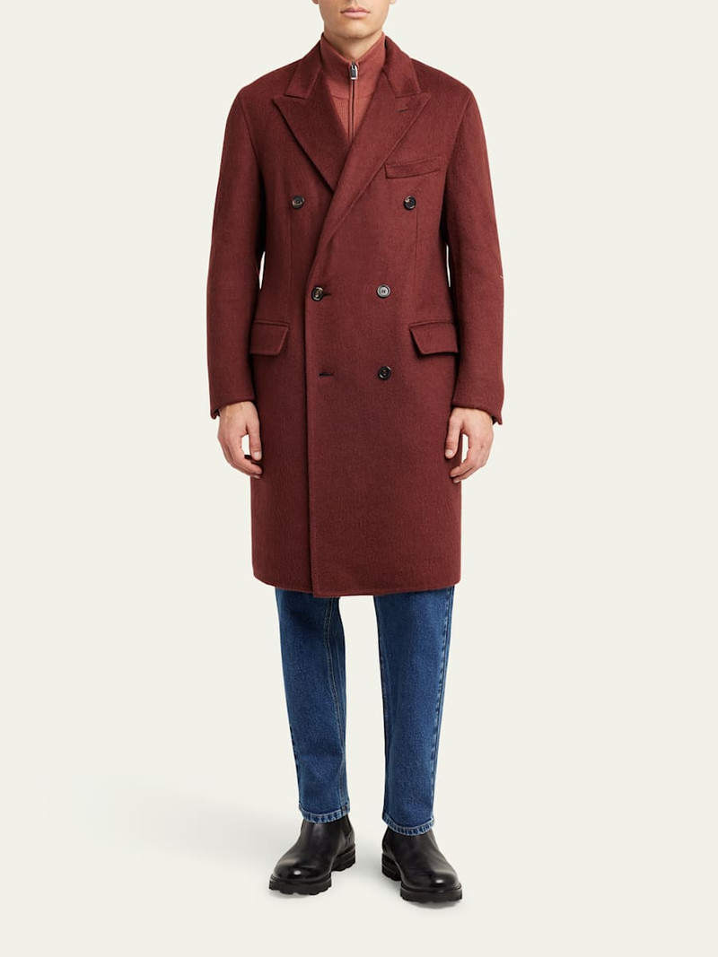 Brioni Men's Double-Breasted Cashmere Coat outlook