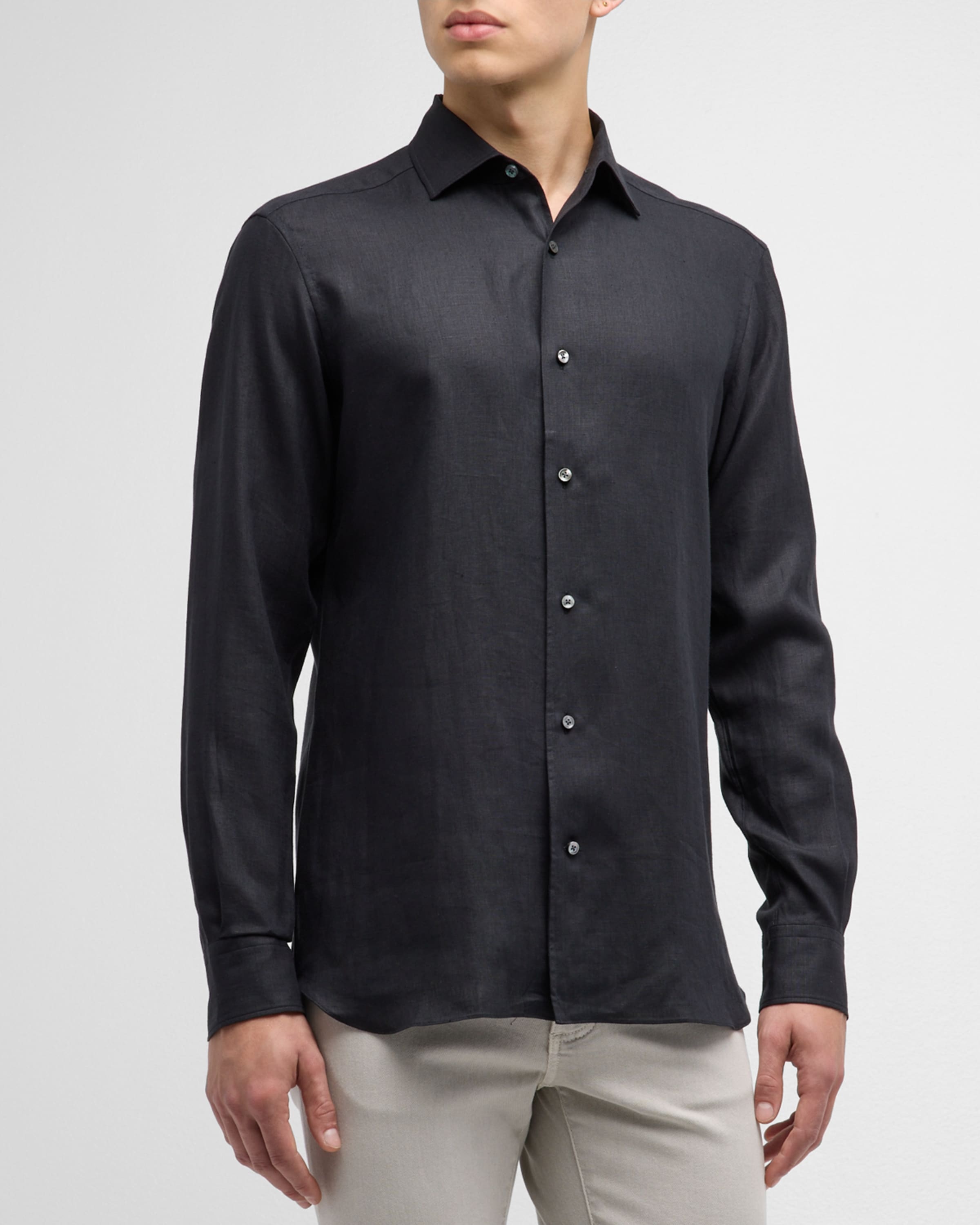 Men's Oasi Lino Linen Sport Shirt - 2