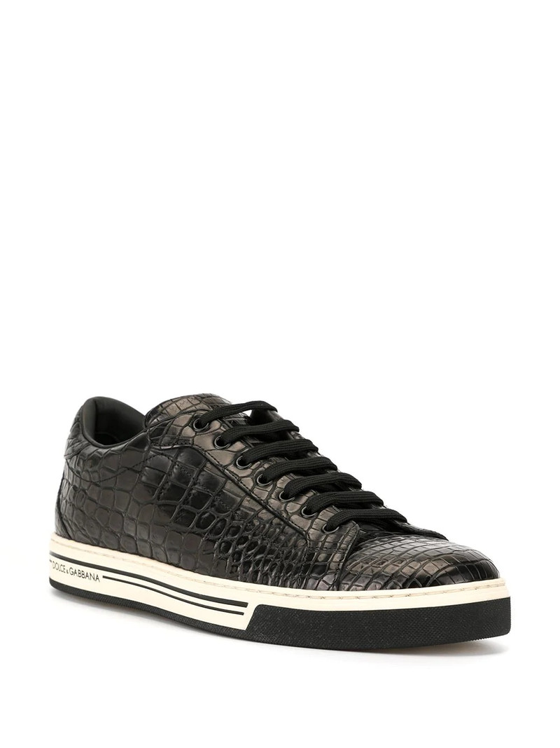 Dolce & Gabbana Roma crocodile leather sneakers outlook