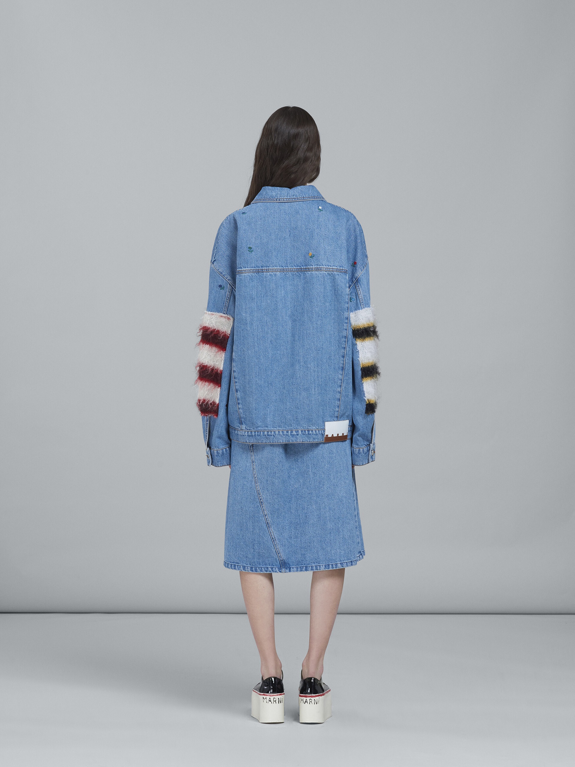 MOHAIR AND DENIM SKIRT - 3