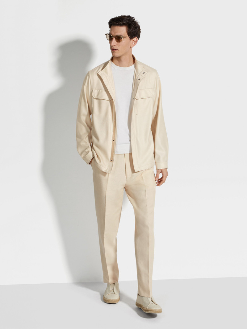 ZEGNA CASHMERE SILK AND LINEN BLOUSON outlook