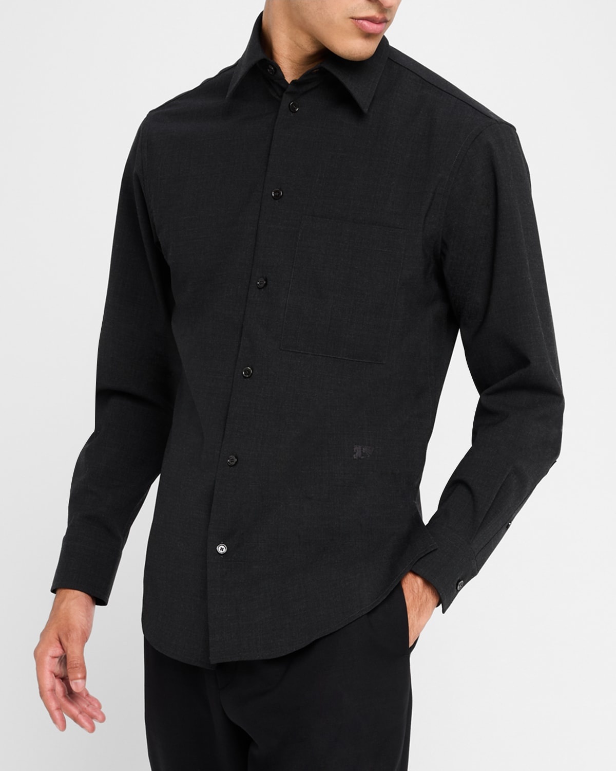 Men's Stretch Wool Sport Shirt - 6