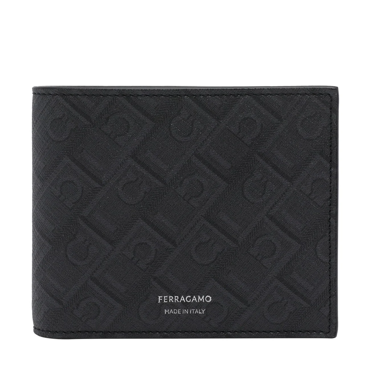 Ferragamo Men Monogram Bifold Wallet - 1