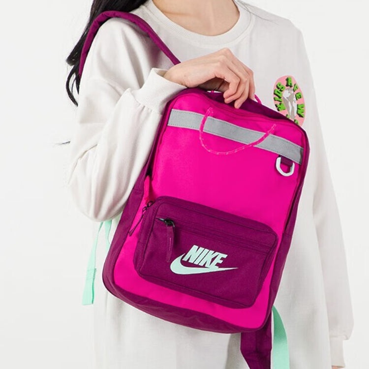Nike WMNS Nike Tanjun Mini Backpack Rose Red BA5927 621 REVERSIBLE