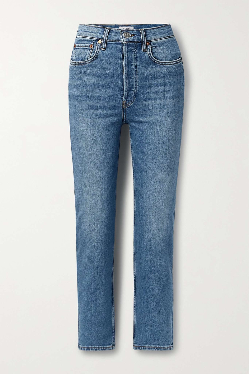 70s Originals Stove Pipe cropped high-rise straight-leg jeans - 1