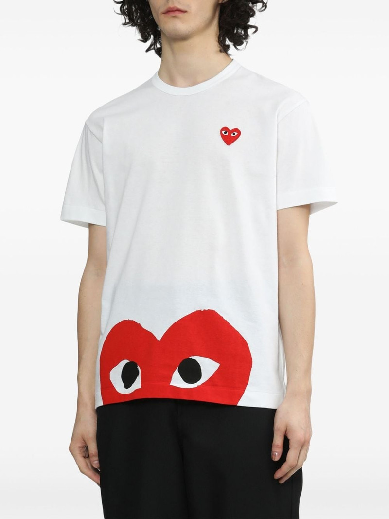 Comme des Garçons PLAY heart-print cotton T-shirt outlook