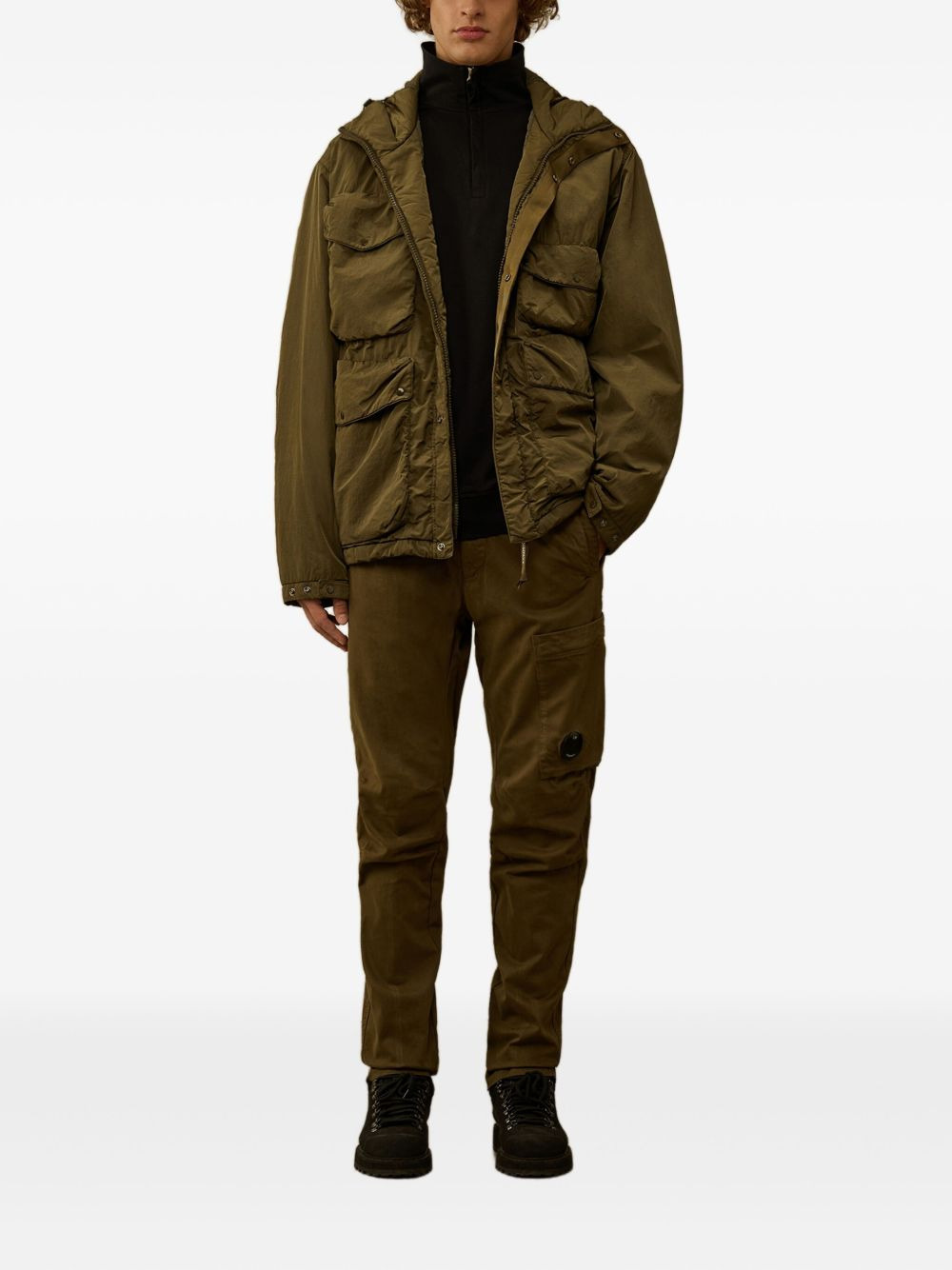 logo-patch cargo pants - 2