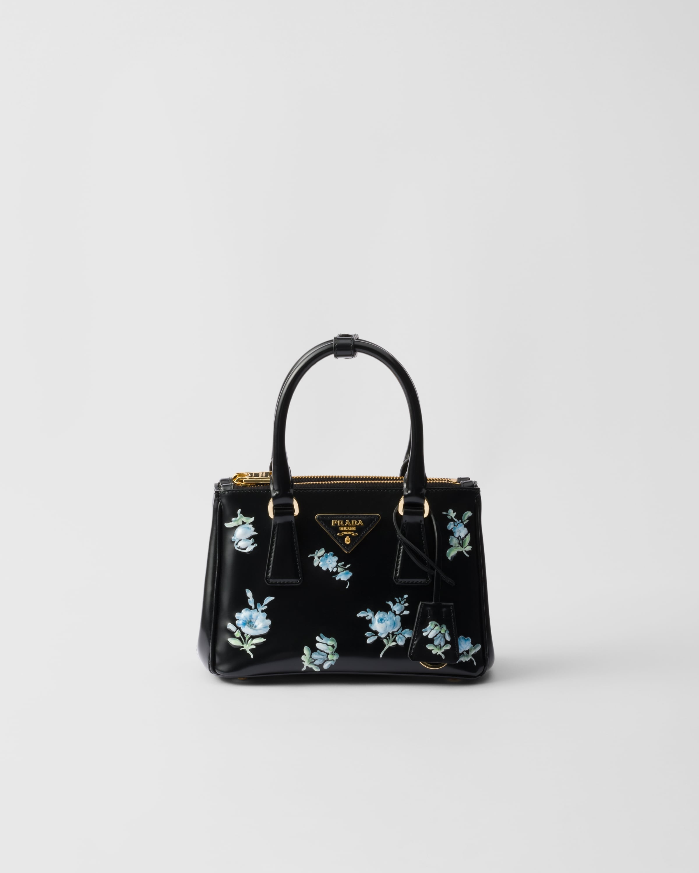 Prada Galleria printed brushed leather mini-bag - 1
