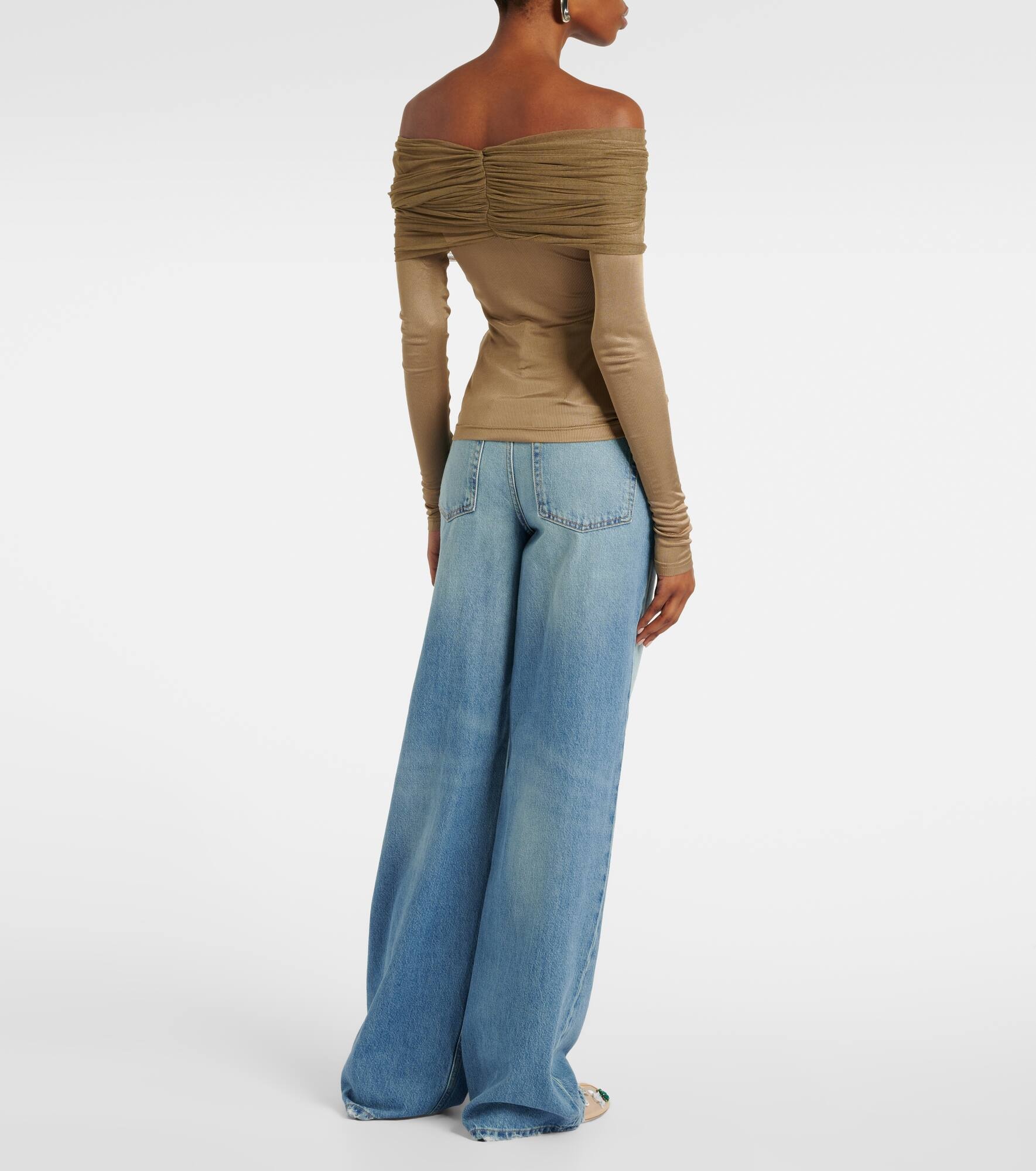 Sonora Veiled ruched top - 3