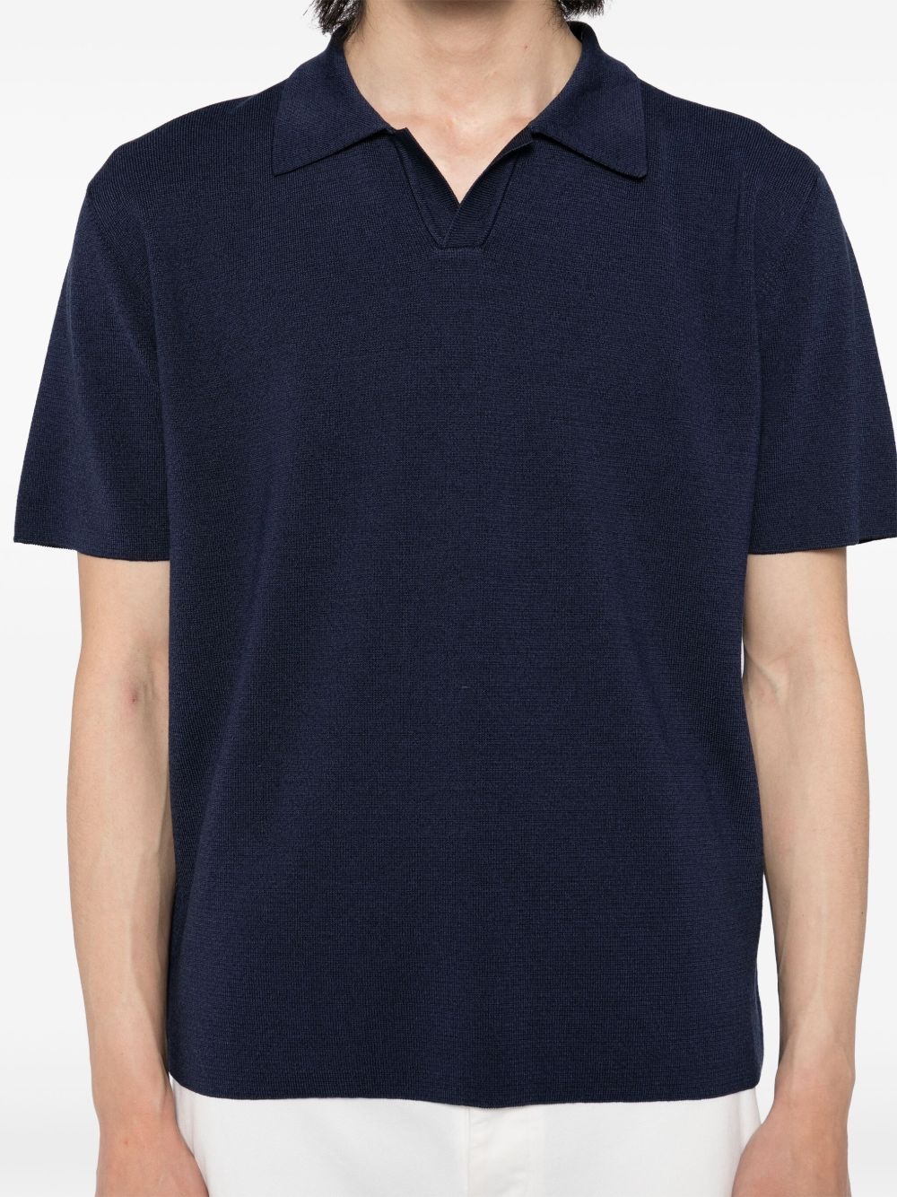 knitted polo shirt - 4