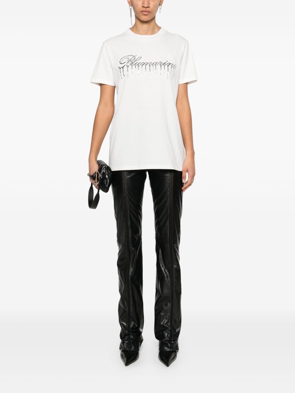 raised-logo T-shirt - 2