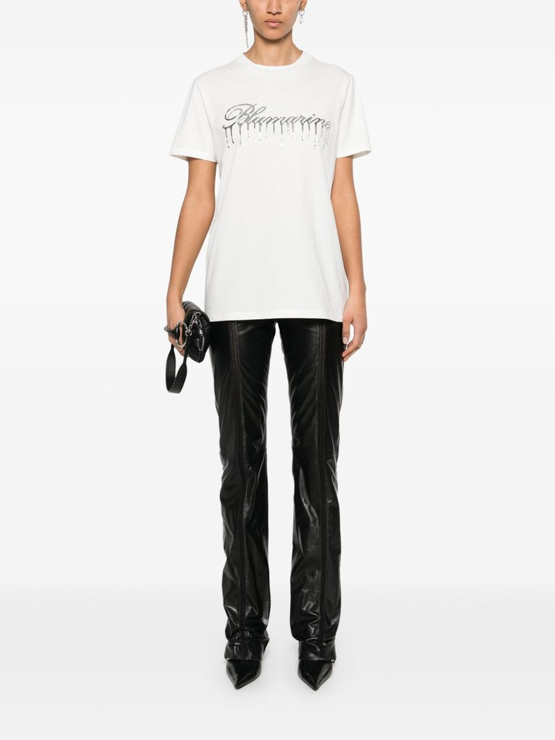 Blumarine raised-logo T-shirt outlook