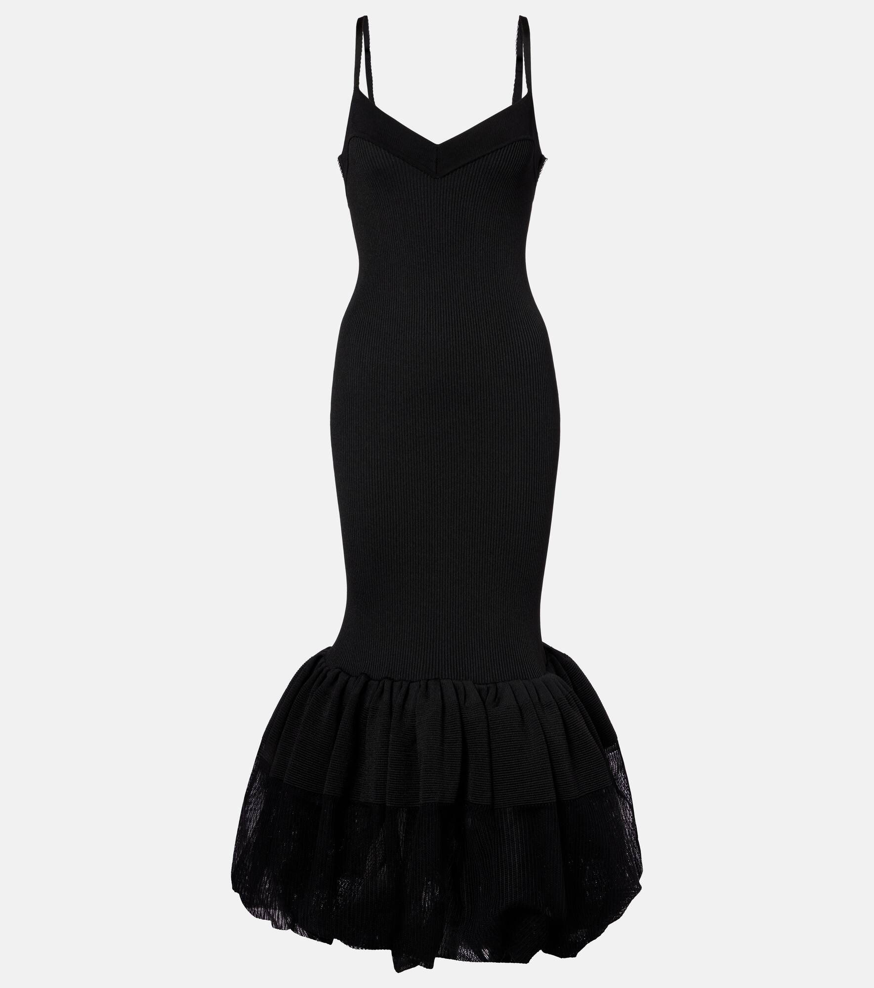 Ribbed-knit maxi dress - 1
