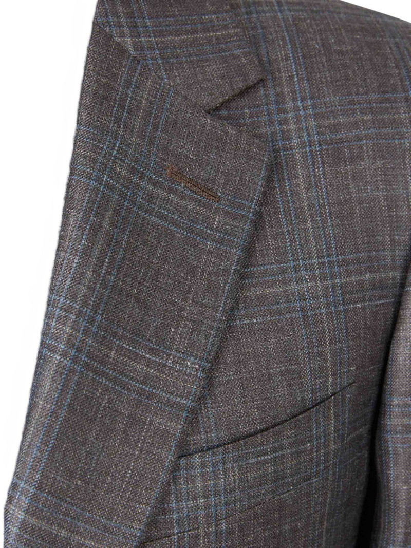 check-pattern blazer 3