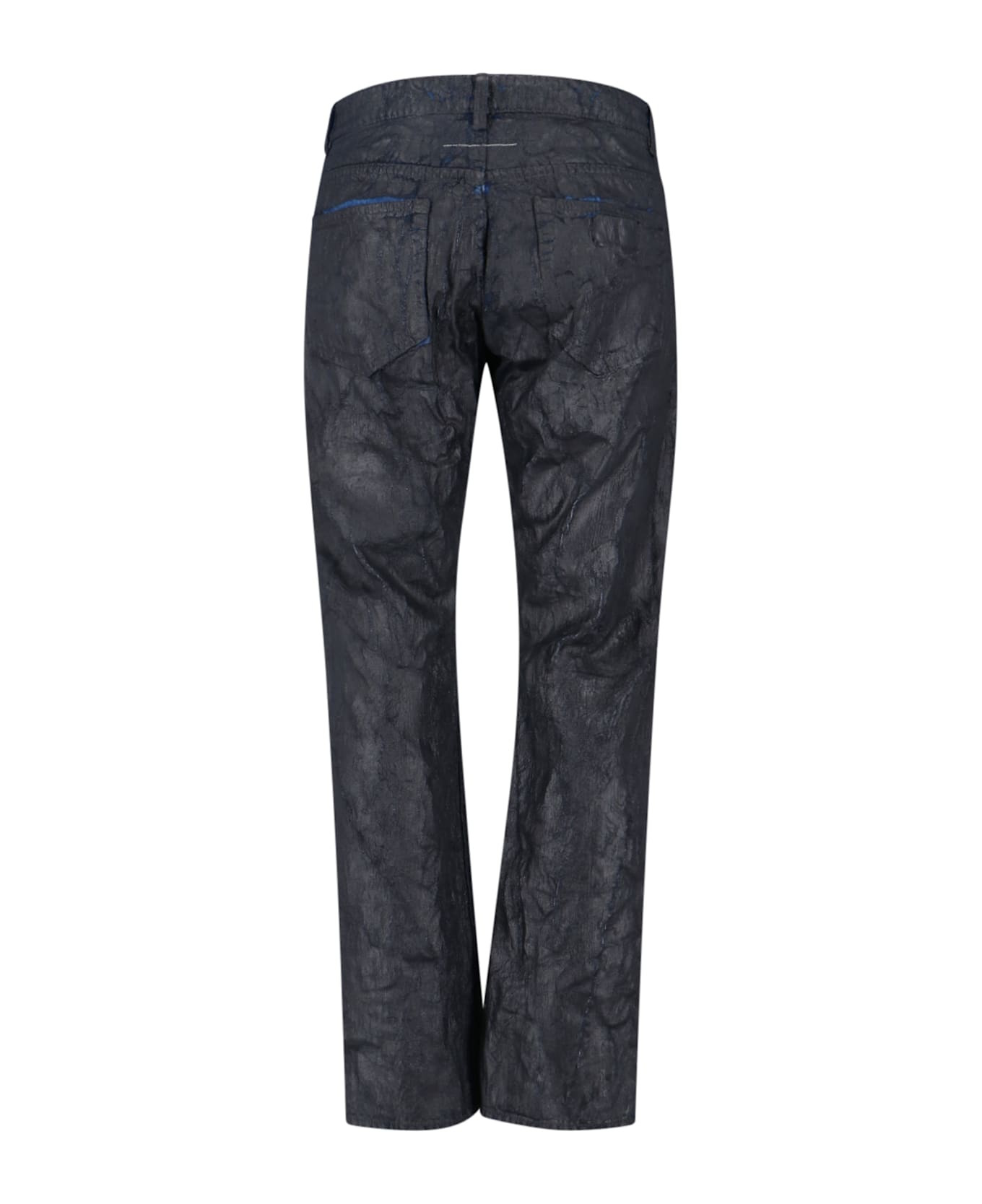 Straight Waxed Jeans - 2
