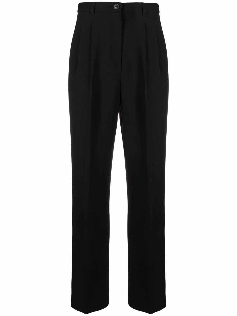 pleat-detail four-pocket tailored trousers - 1
