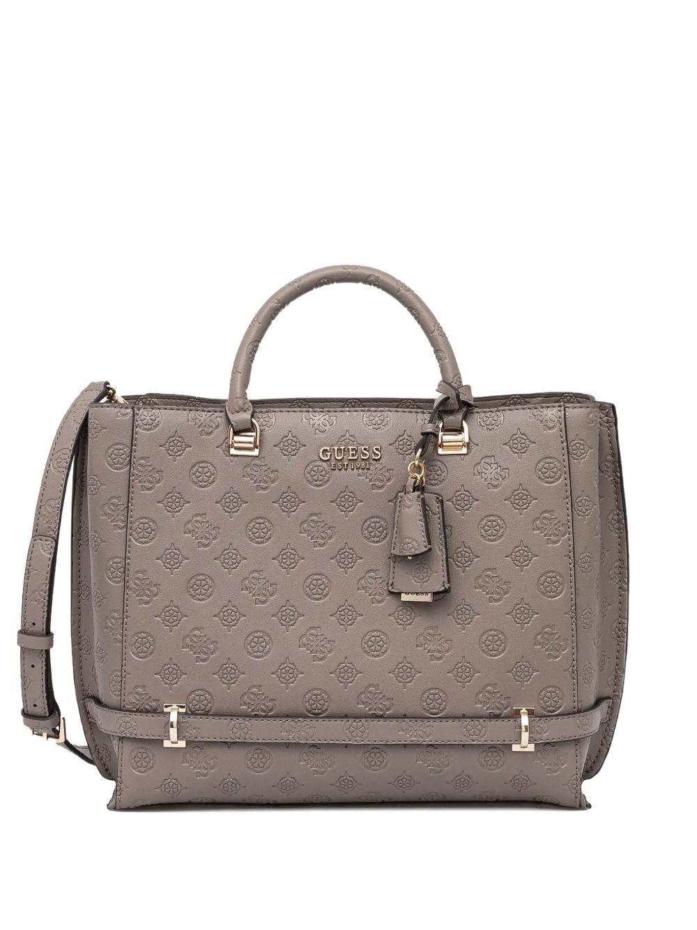 logo-embossed tote bag - 1