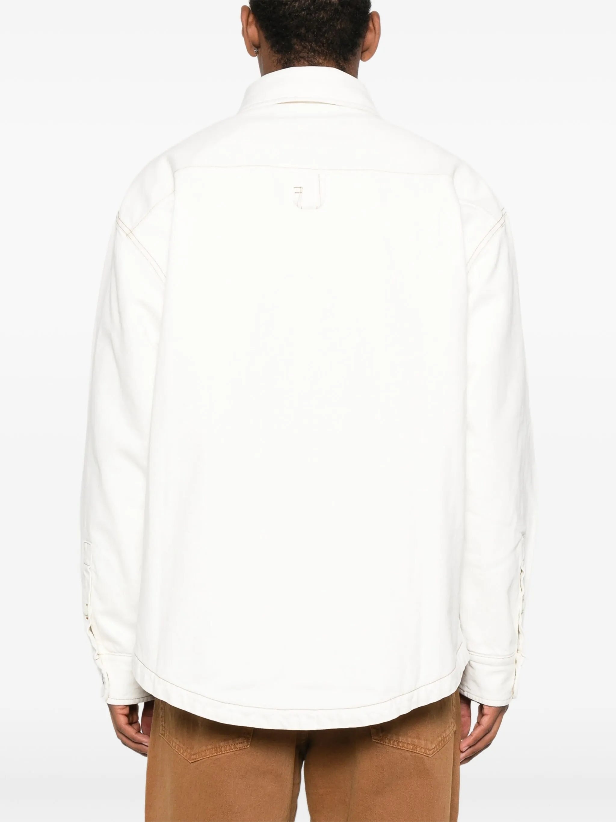 Jacquemus Contrast-stitch Shirt Jacket - 5