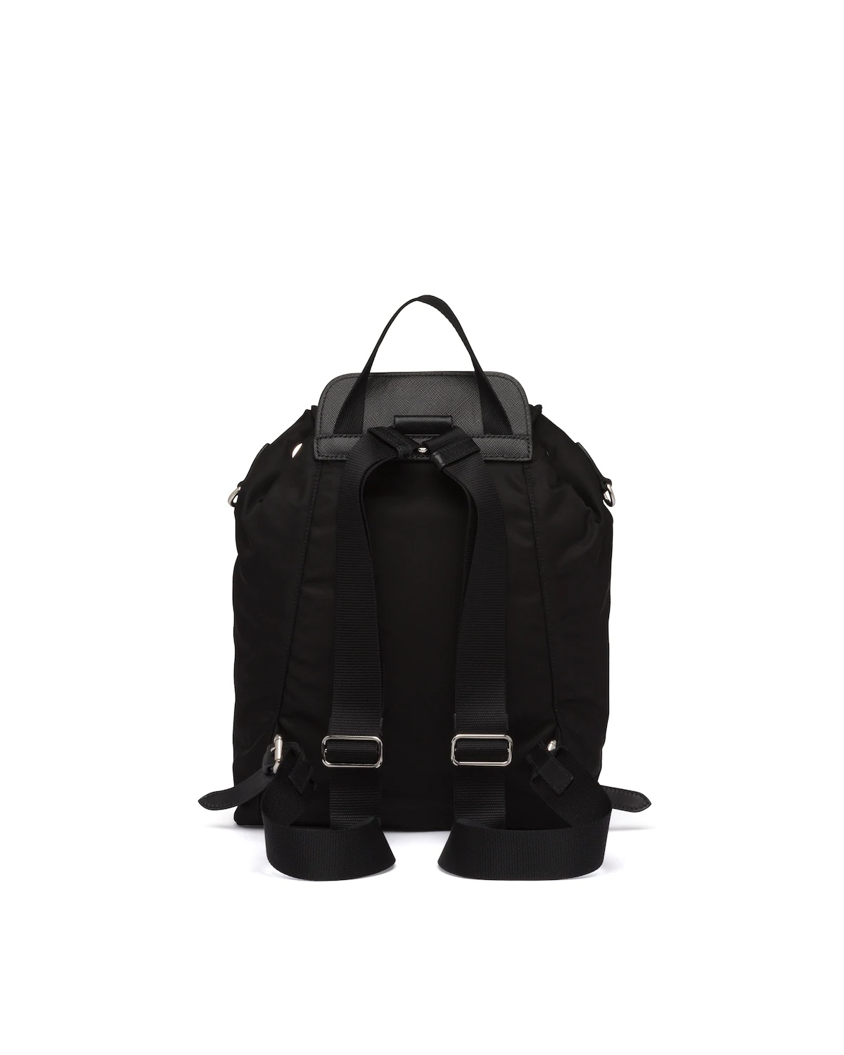 Nylon and Saffiano leather backpack - 4