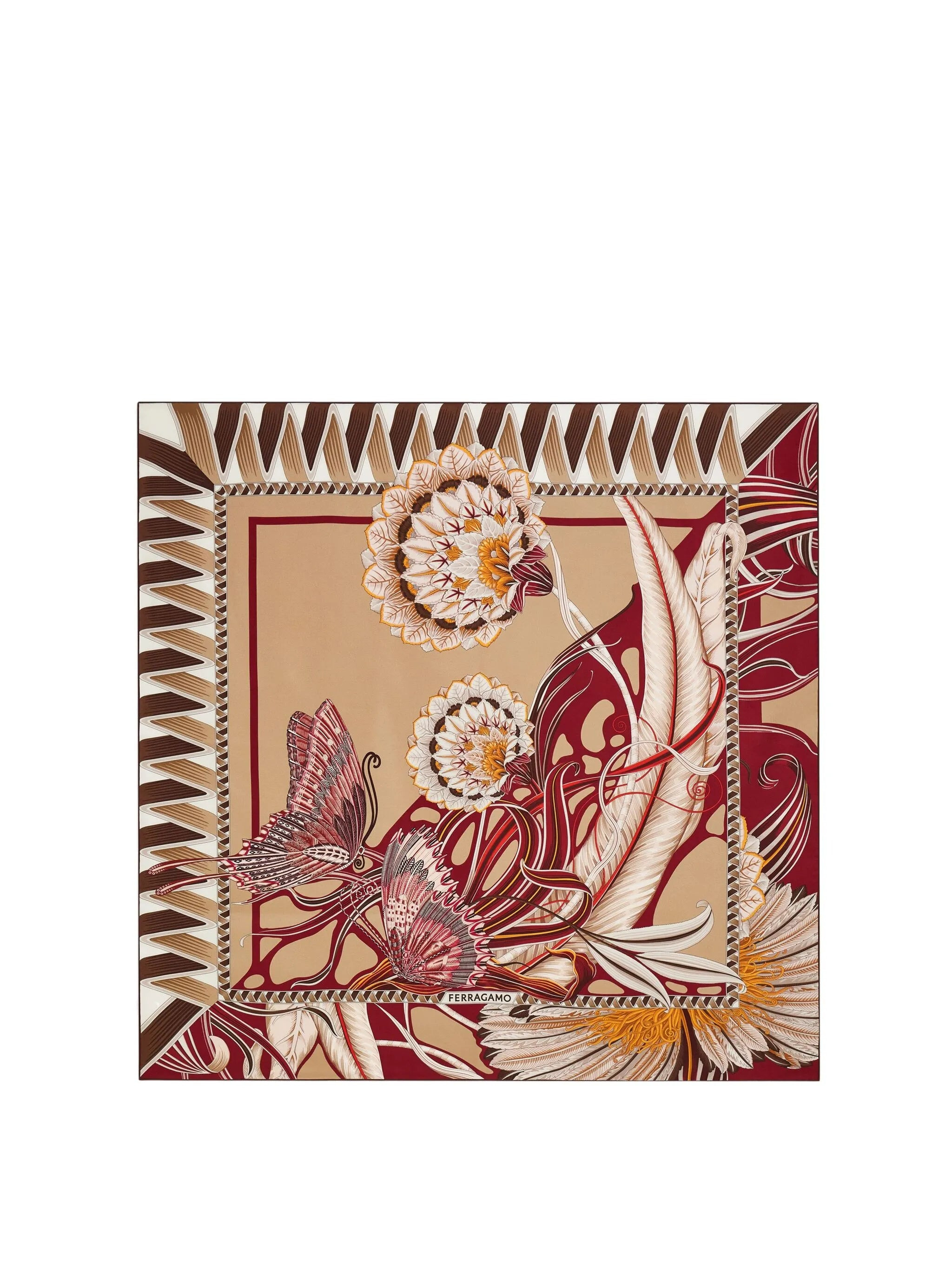 Ferragamo Butterfly-print Silk Scarf - 3