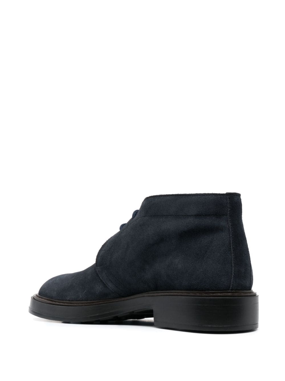 lace-up suede boots - 3