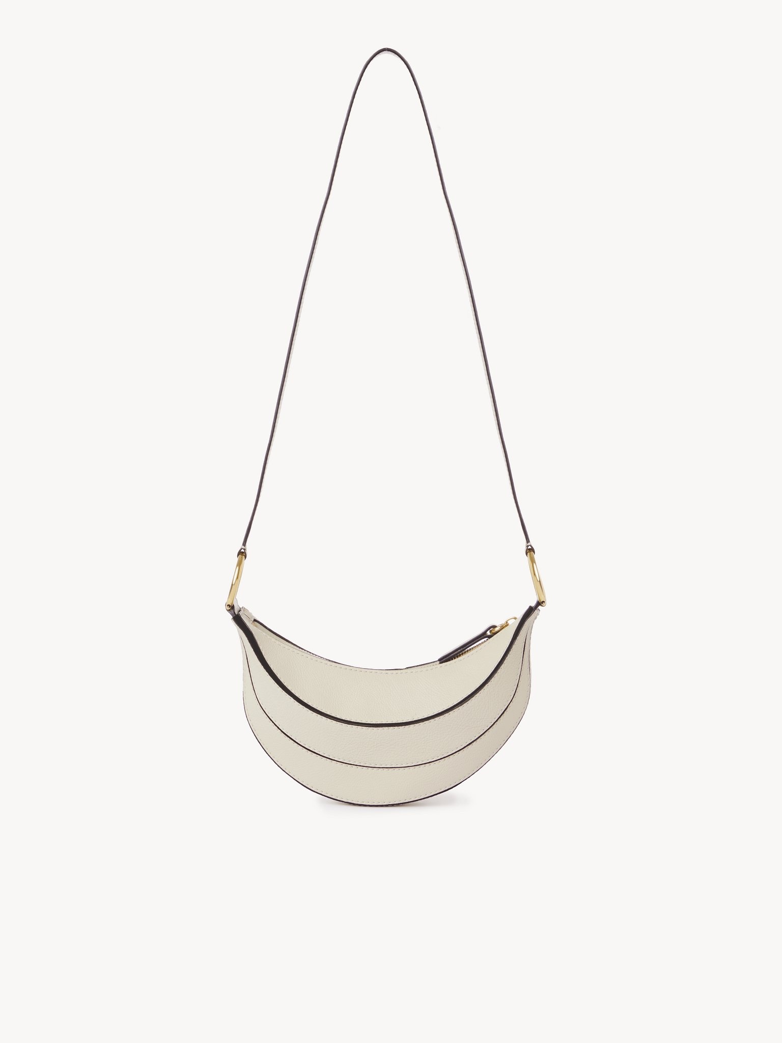 BANANA CROSS-BODY BAG IN GRAINED LEATHER - 4