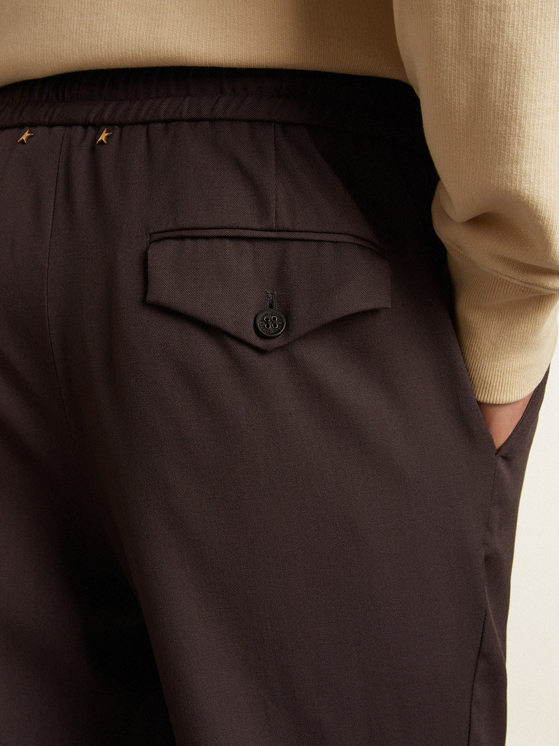 Iron-gray wool joggers 5