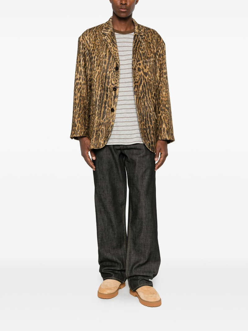 visvim Bowen leopard-print blazer outlook