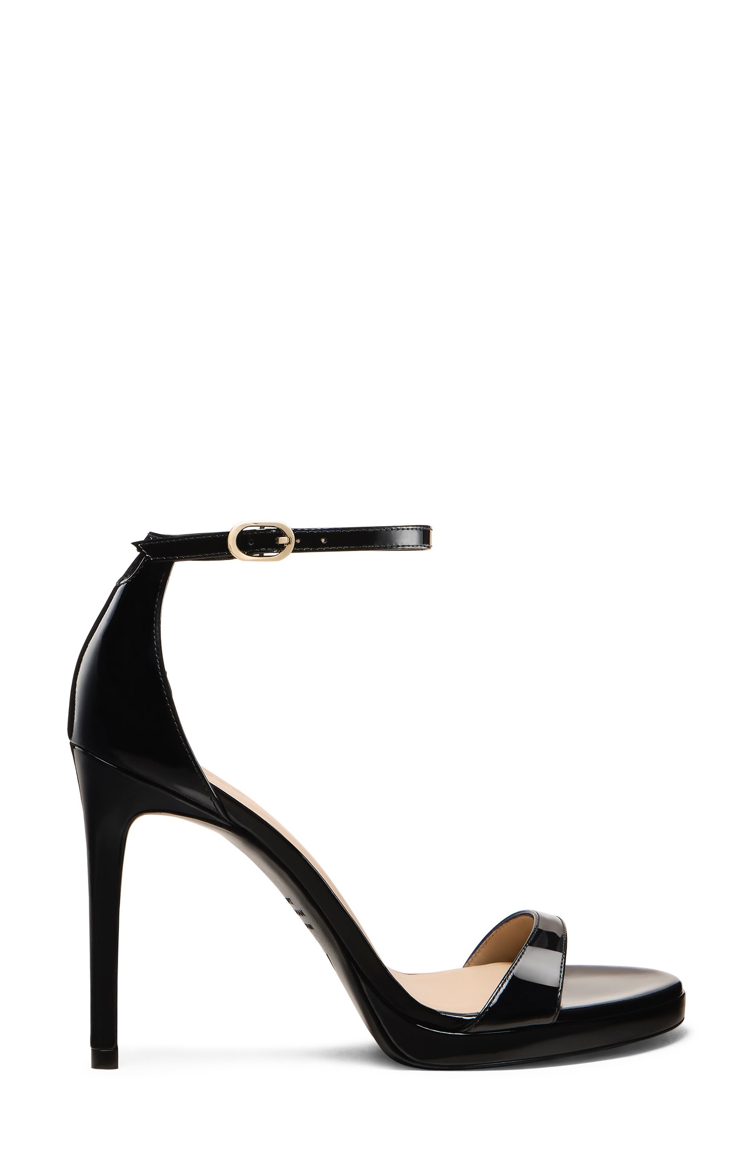 Stuart Weitzman Nudist Platform Sandal in Black at Nordstrom - 3