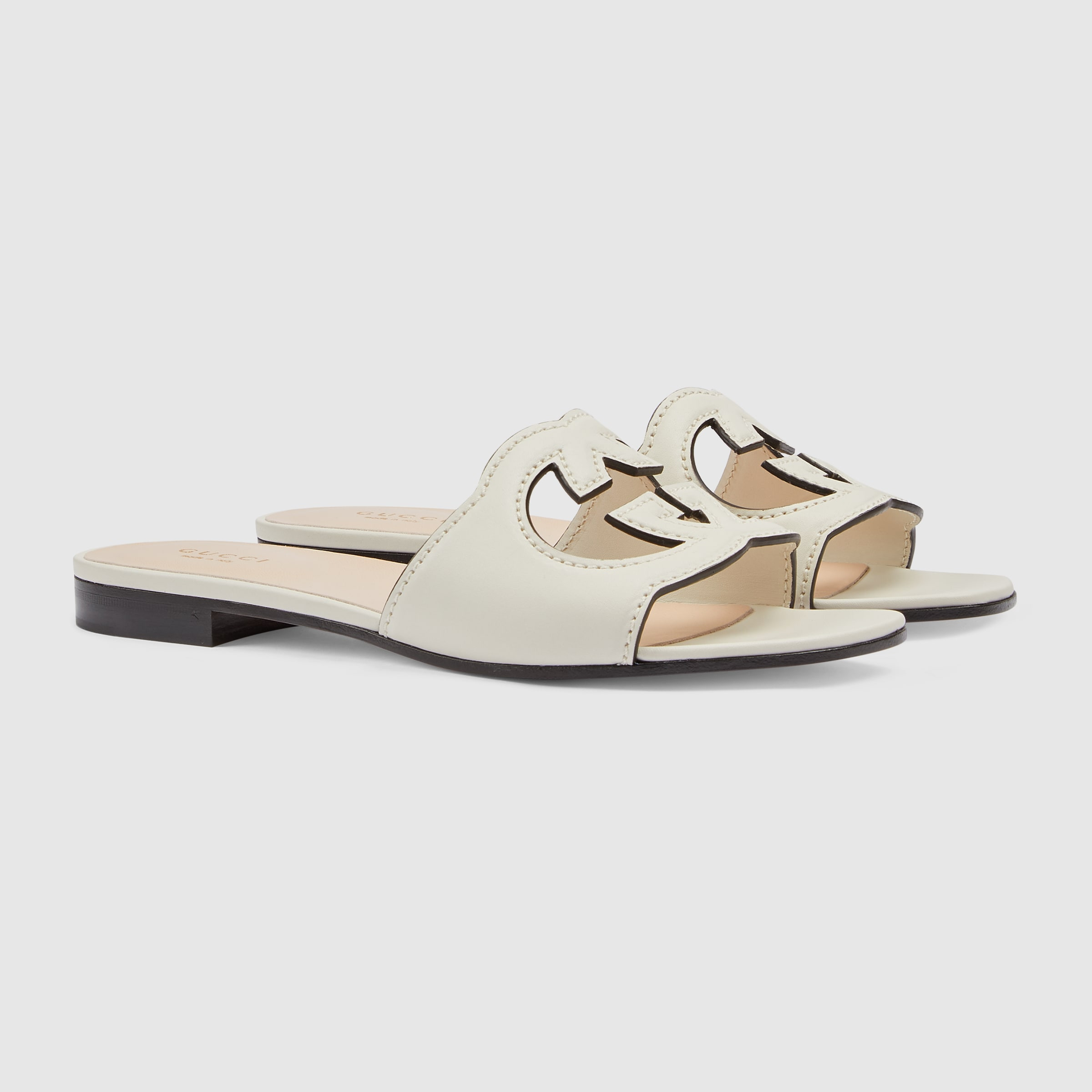 Women's Interlocking G cut-out slide sandal - 2