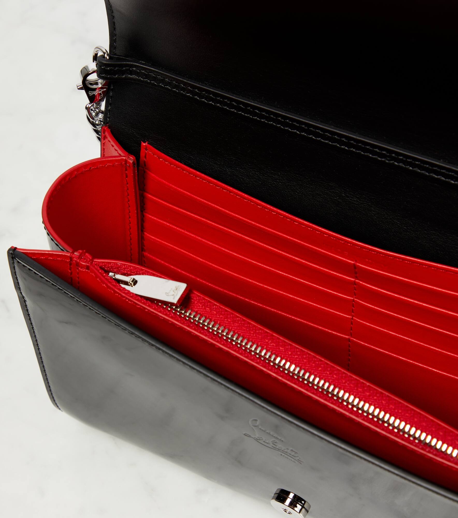Paloma embellished leather clutch - 3