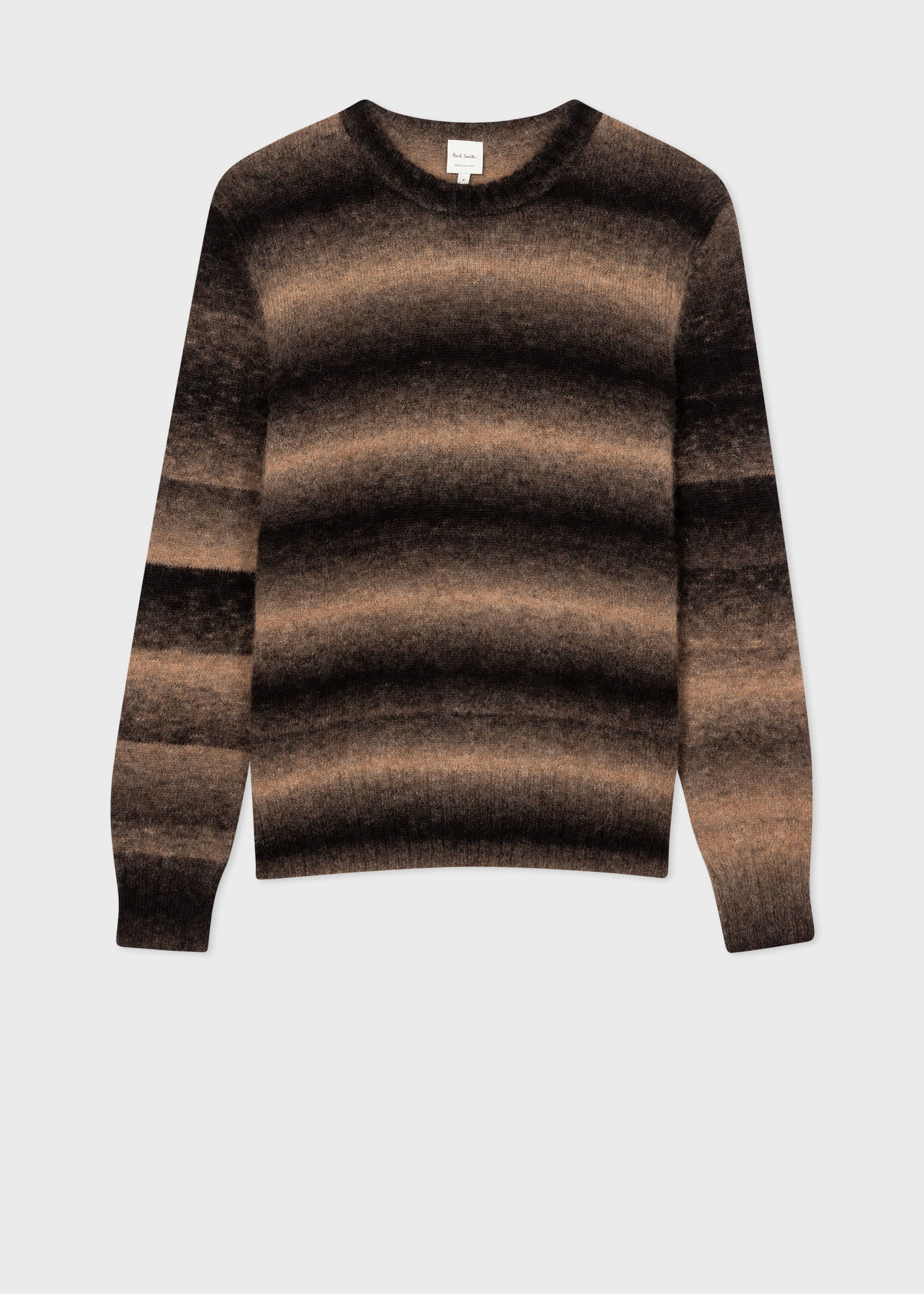 Alpaca-Blend Ombre Stripe Sweater - 1