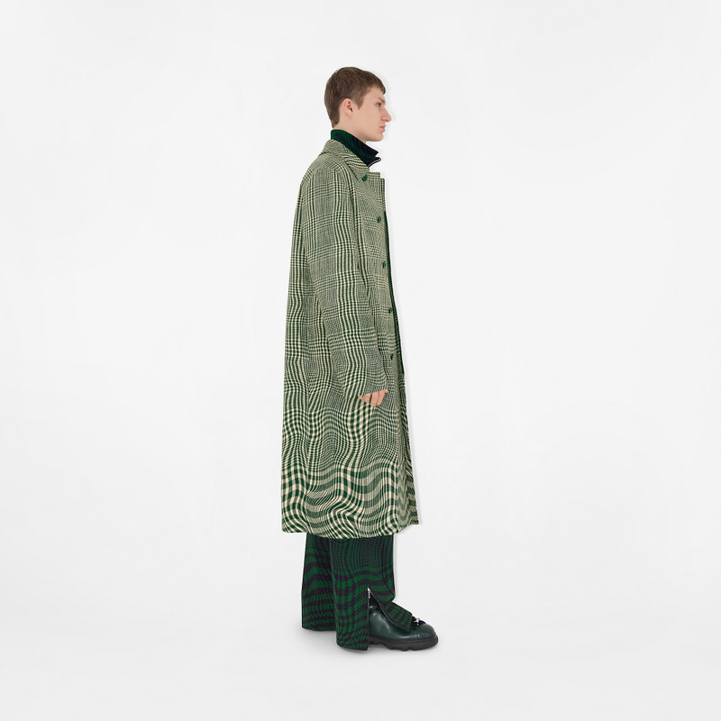 Warped Houndstooth Nylon Blend Track Pants 3