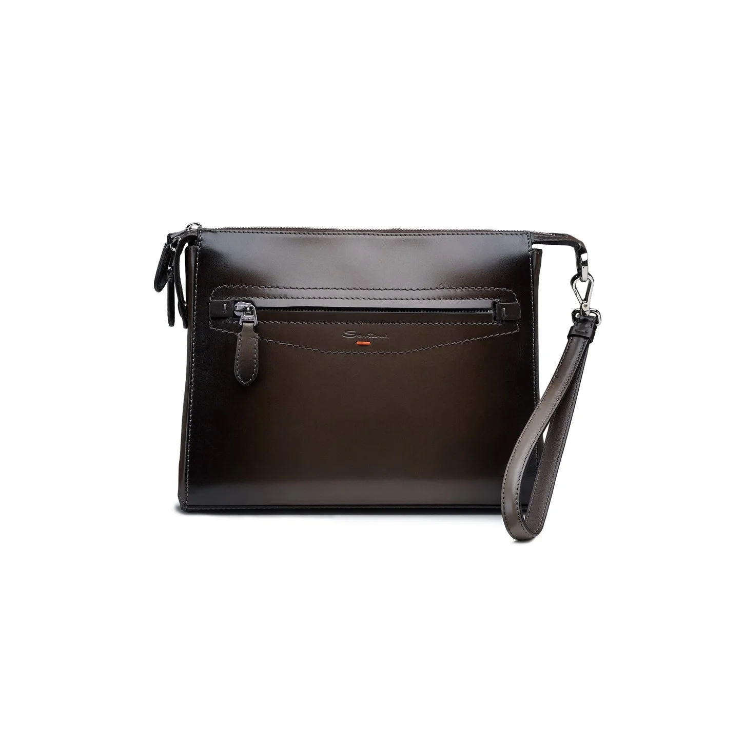 Brown leather document holder - 1